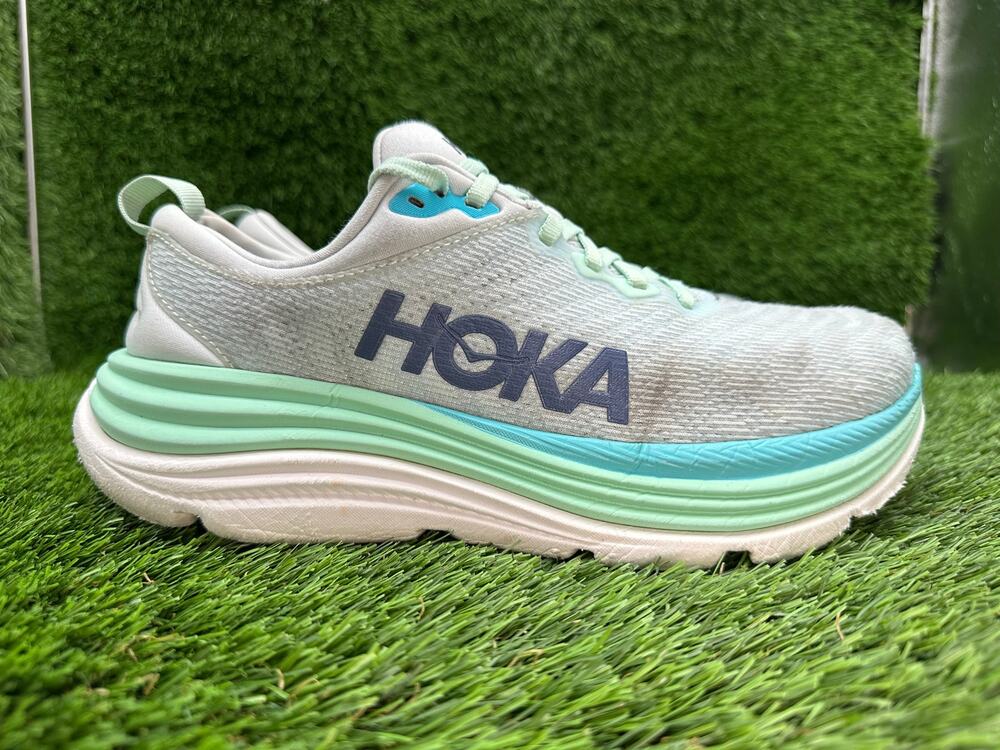 Hoka One One Gaviota 5 1134235-SWML Athletic Sneaker Women 8.5B Gray Mesh Sports